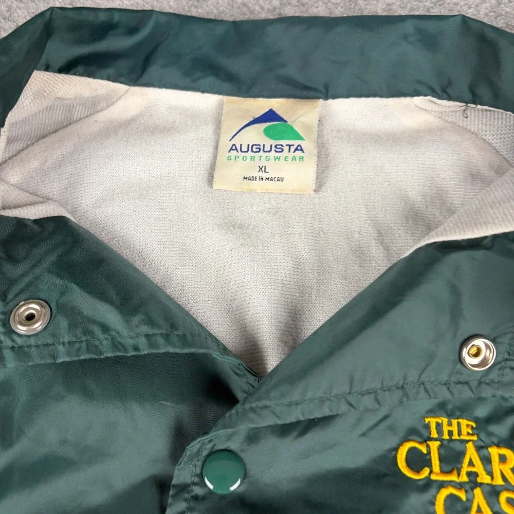 Augusta Sportswear Coach Jacket Mens Extra Large Green‎ Claridge Casino Ballys